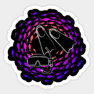 Dive into | Scuba diving | Scuba | Ocean lovers Sticker